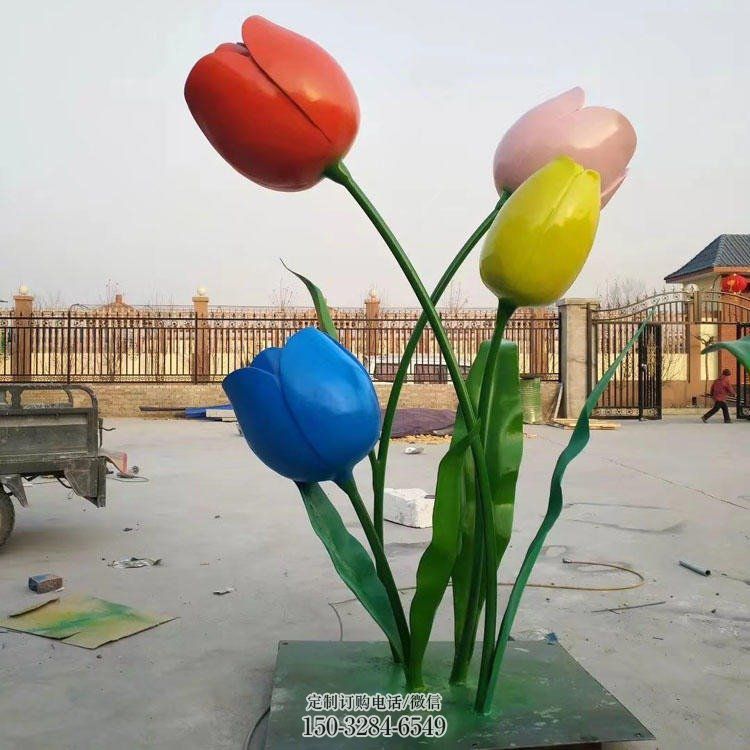 郁金香雕塑提供，美陈雕塑，景观郁金香雕塑承接