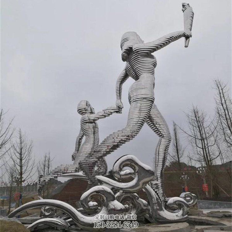 不锈钢螺旋造型雕塑