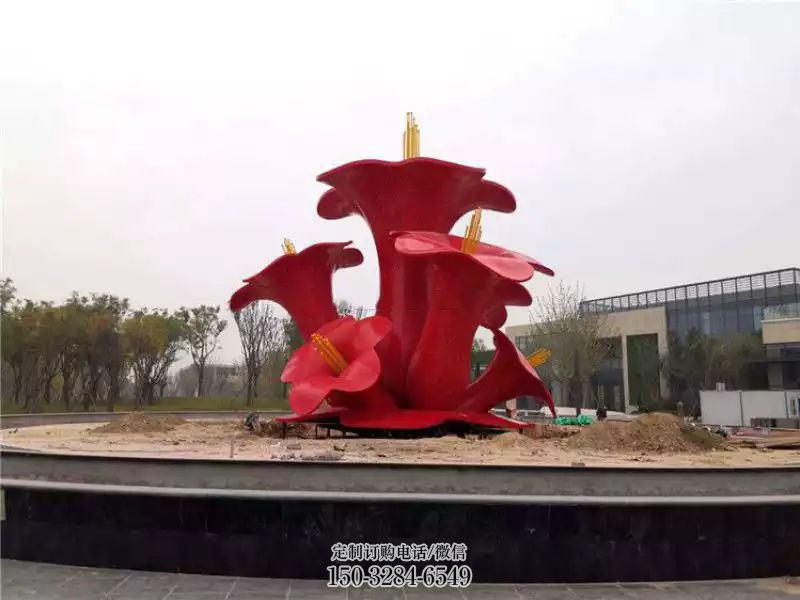 泡桐花雕塑,房地产花卉景观雕塑 泡桐花雕塑,房地产花卉景观雕塑